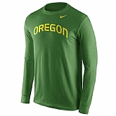 Oregon Ducks Nike Wordmark Long Sleeve WEM T-Shirt - Green -,baseball caps,new era cap wholesale,wholesale hats